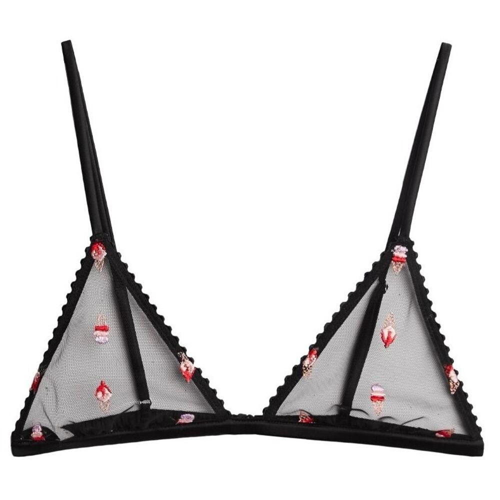 Fleur du mal Black Bralette Ice Cream Bralette